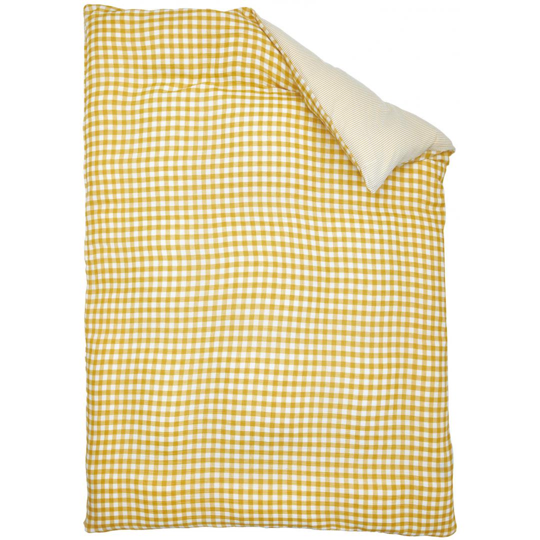 掛ふとんカバー　綿水洗い2重ガーゼ　YE　(シングル)