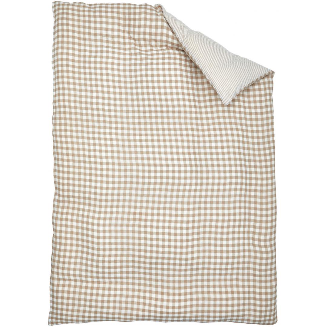 掛ふとんカバー　綿水洗い2重ガーゼ　BE　(シングル)