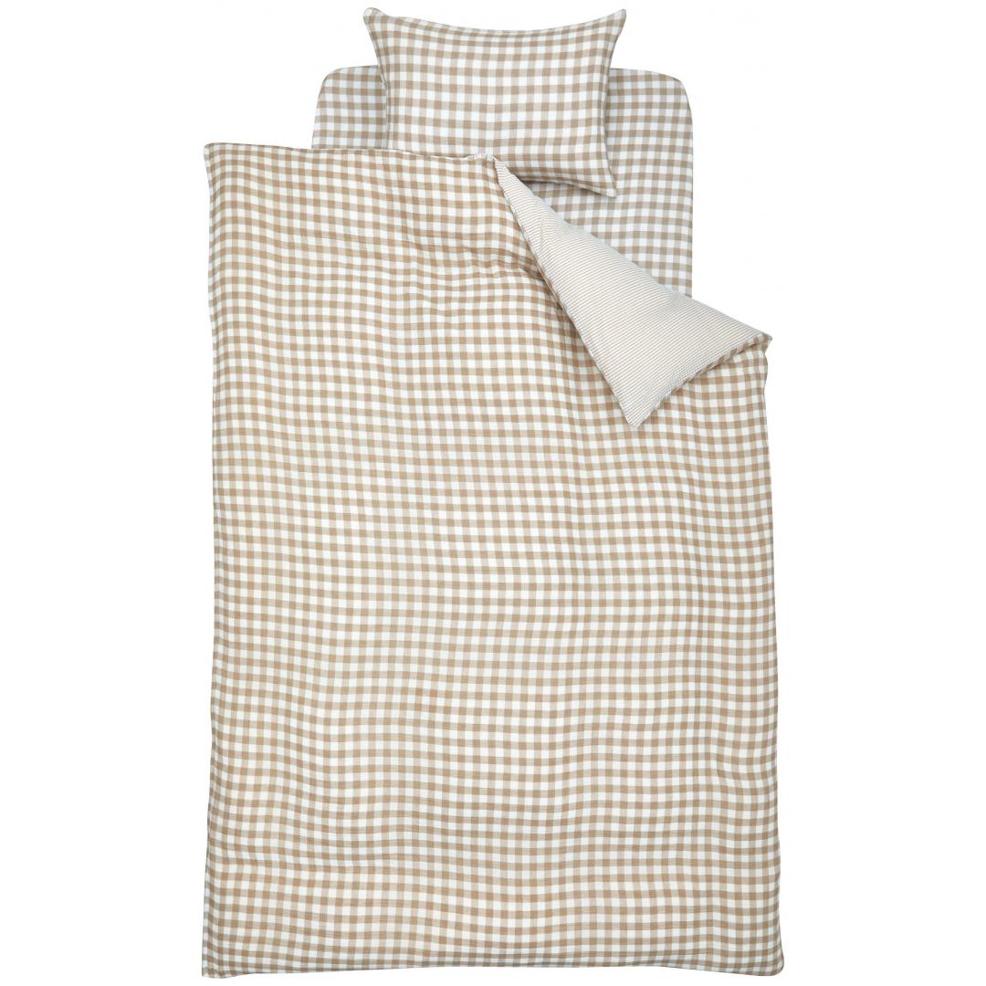 掛ふとんカバー　綿水洗い2重ガーゼ　BE　(シングル)