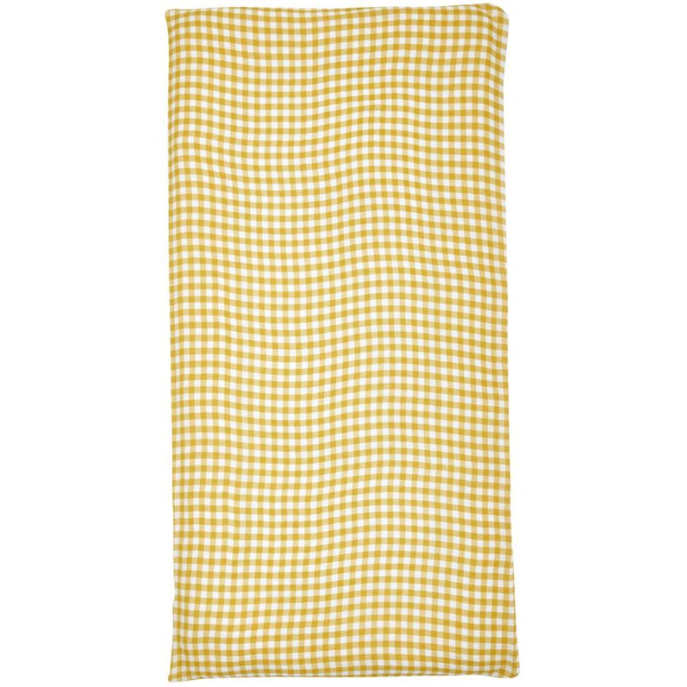 敷ふとんカバー　綿水洗い2重ガーゼ　YE　(シングル)