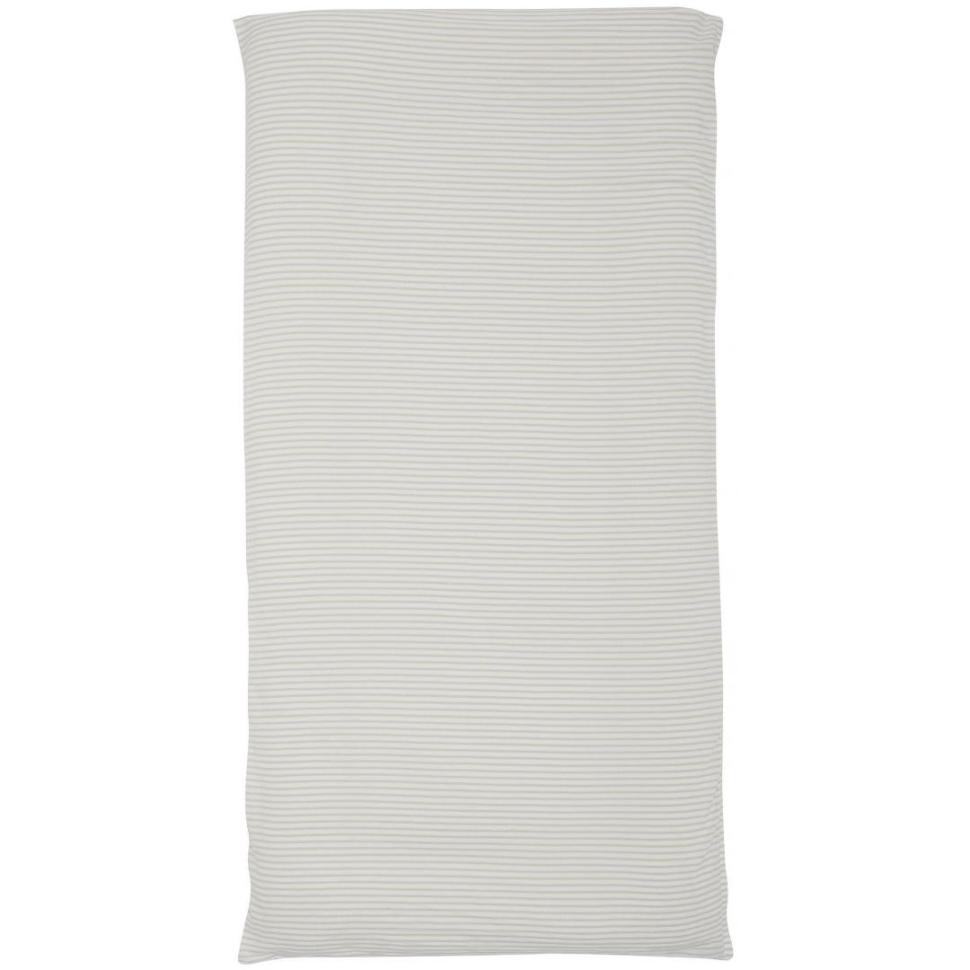 敷ふとんカバー　綿ウォッシュライン　BE　(シングル)