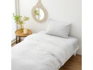 掛ふとんカバー　綿ウォッシュライン　CGY　(シングル)