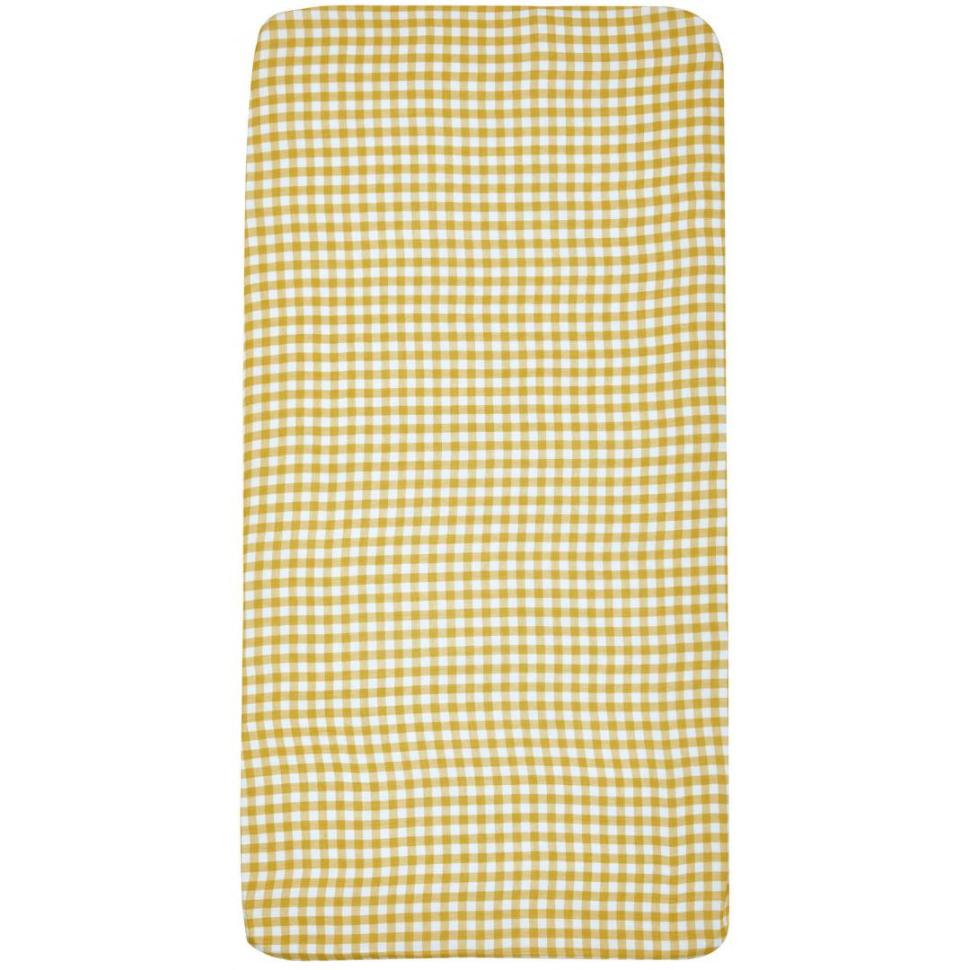 ベッドシーツ　綿水洗い2重ガーゼ　YE　(シングル)