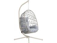 折り畳みハンギングチェア　リンド　ライトグレー