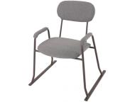 立ち上がり楽々チェア　NロデオH肘付　GY