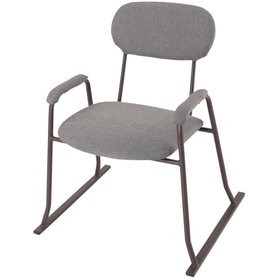 立ち上がり楽々チェア　NロデオH肘付　GY