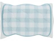 枕パッド　綿チェックガーゼ　BL　(43×50)