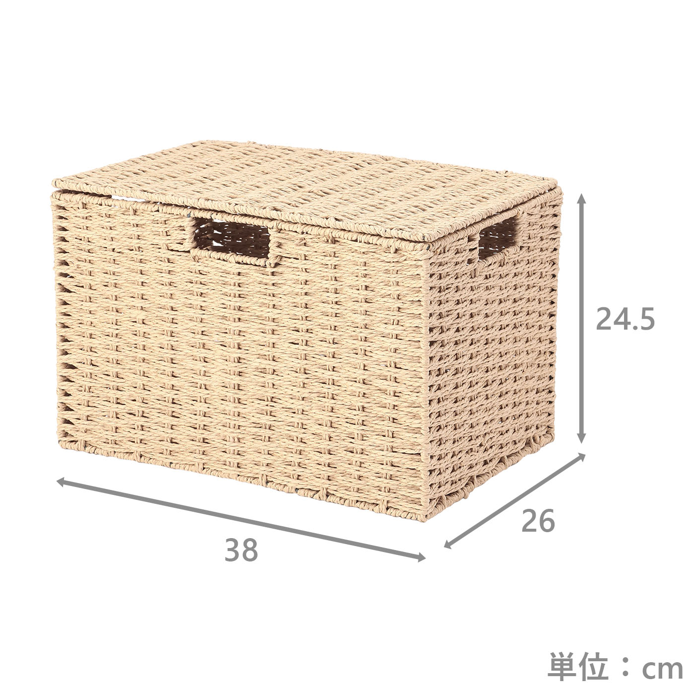 ペーパーストレージ　アミ―　深型蓋付(BE)