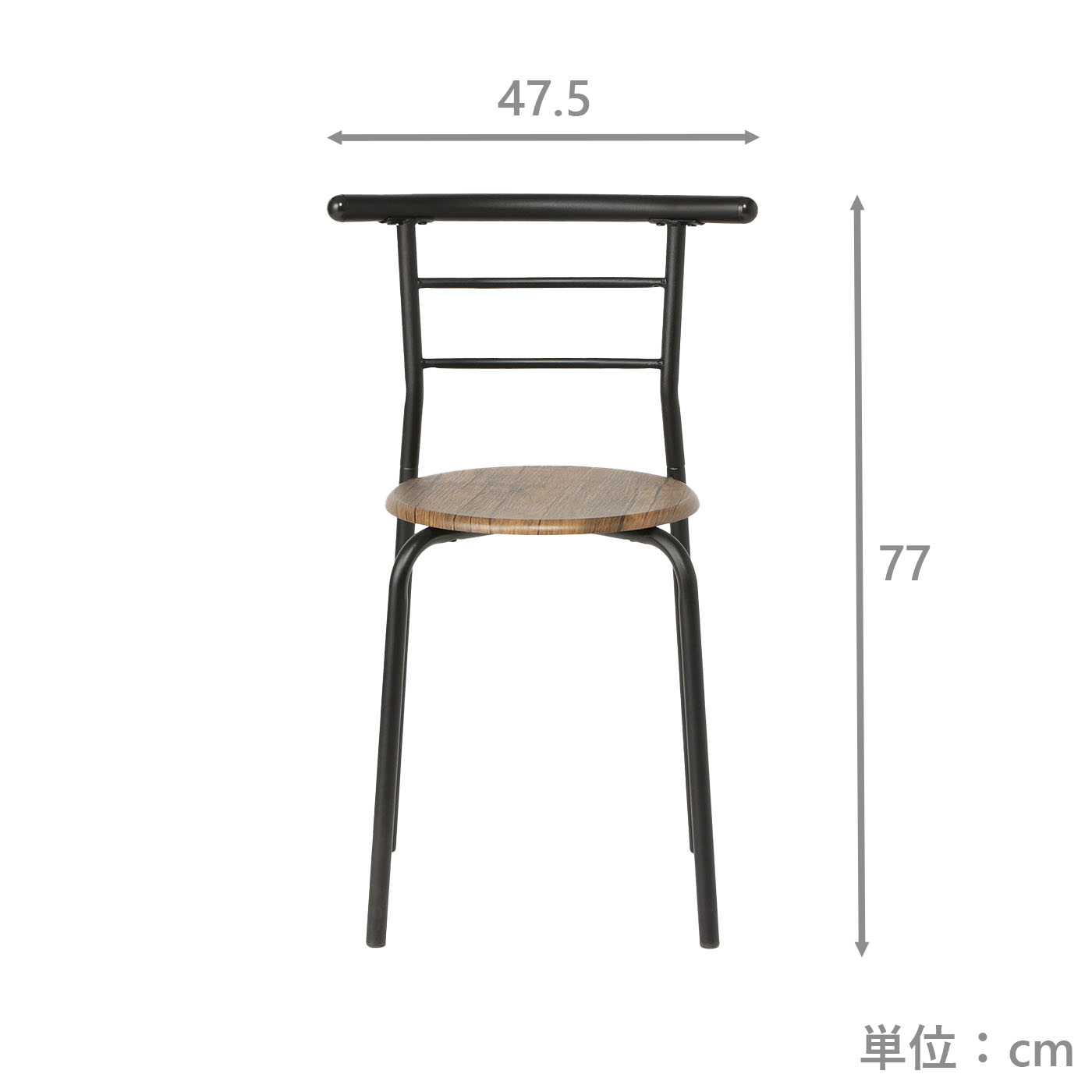 カフェテーブル3点セット　NジュネスCFWL