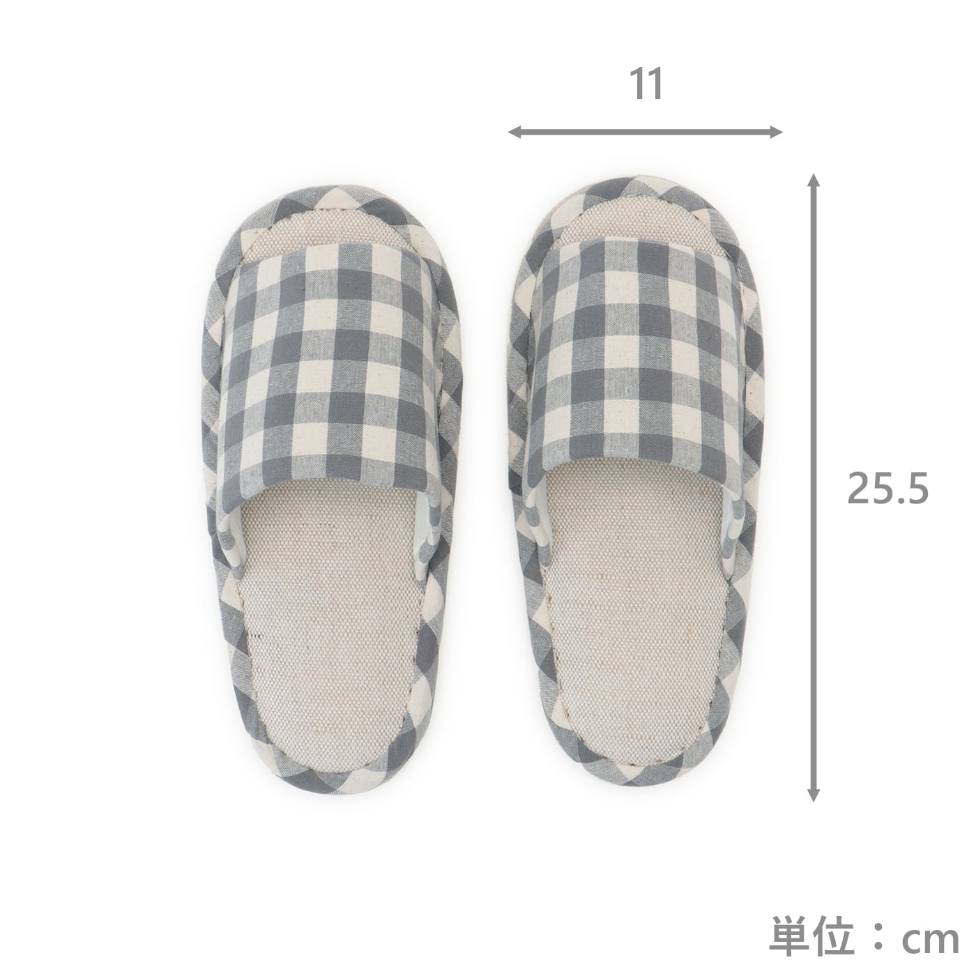 スリッパ　スカッキ　M　GY
