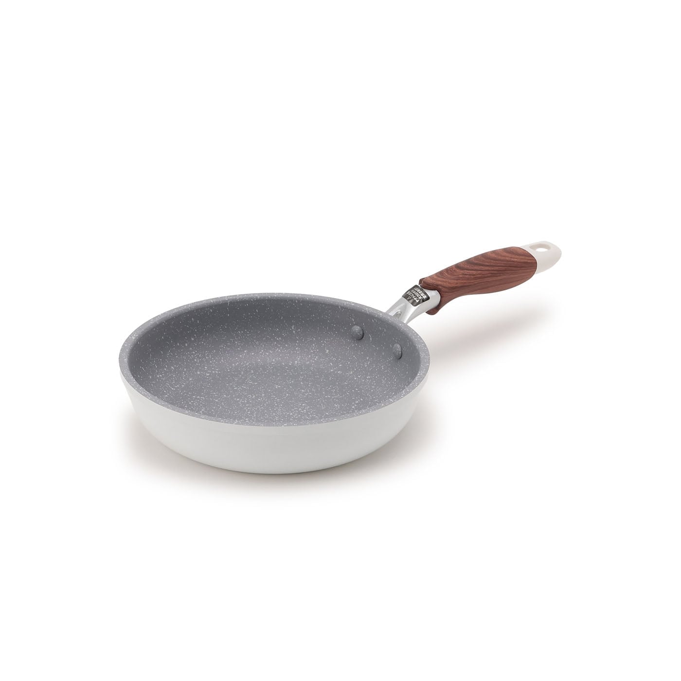 【IH】マーブルコートフライパン20cm　ホワイト
