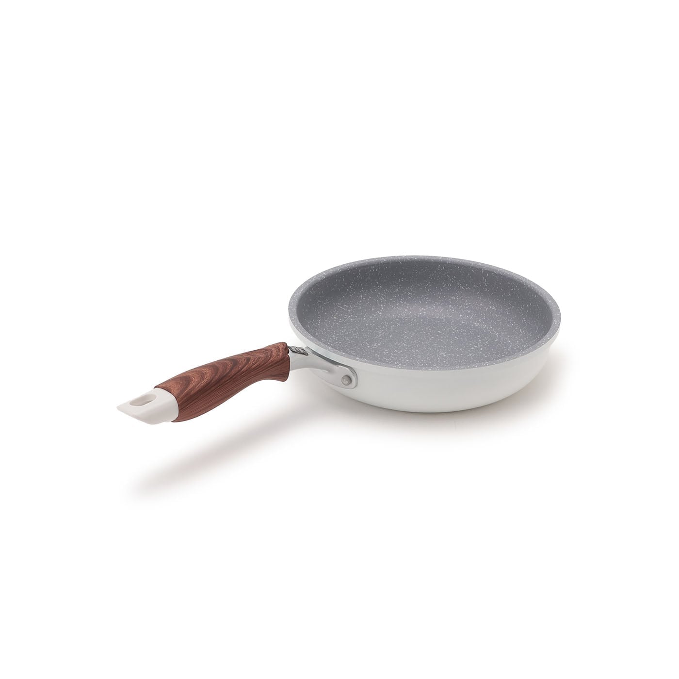 【IH】マーブルコートフライパン20cm　ホワイト