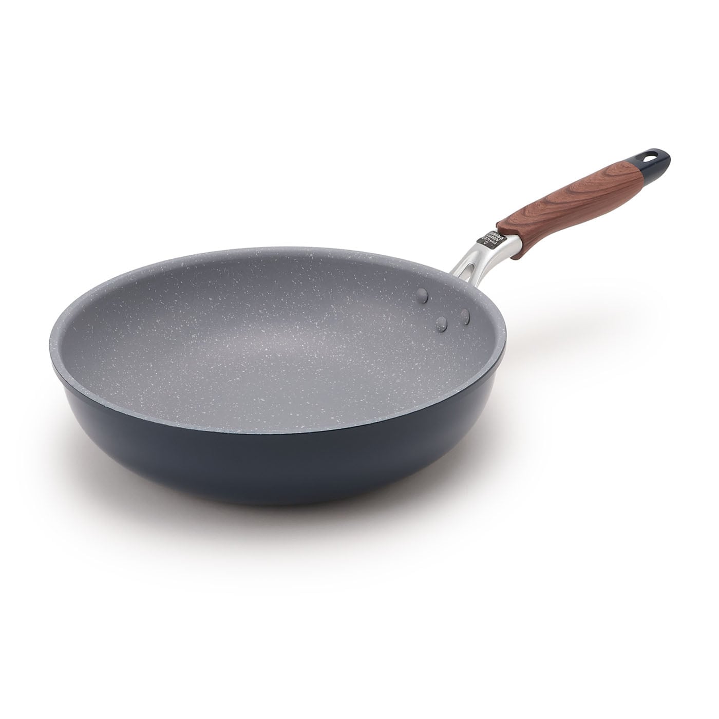 【IH】マーブルコート深型フライパン28cm　ネイビー