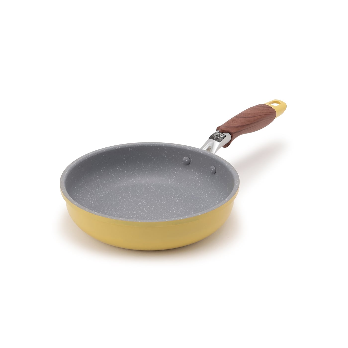 【IH】マーブルコートフライパン20cm　イエロー
