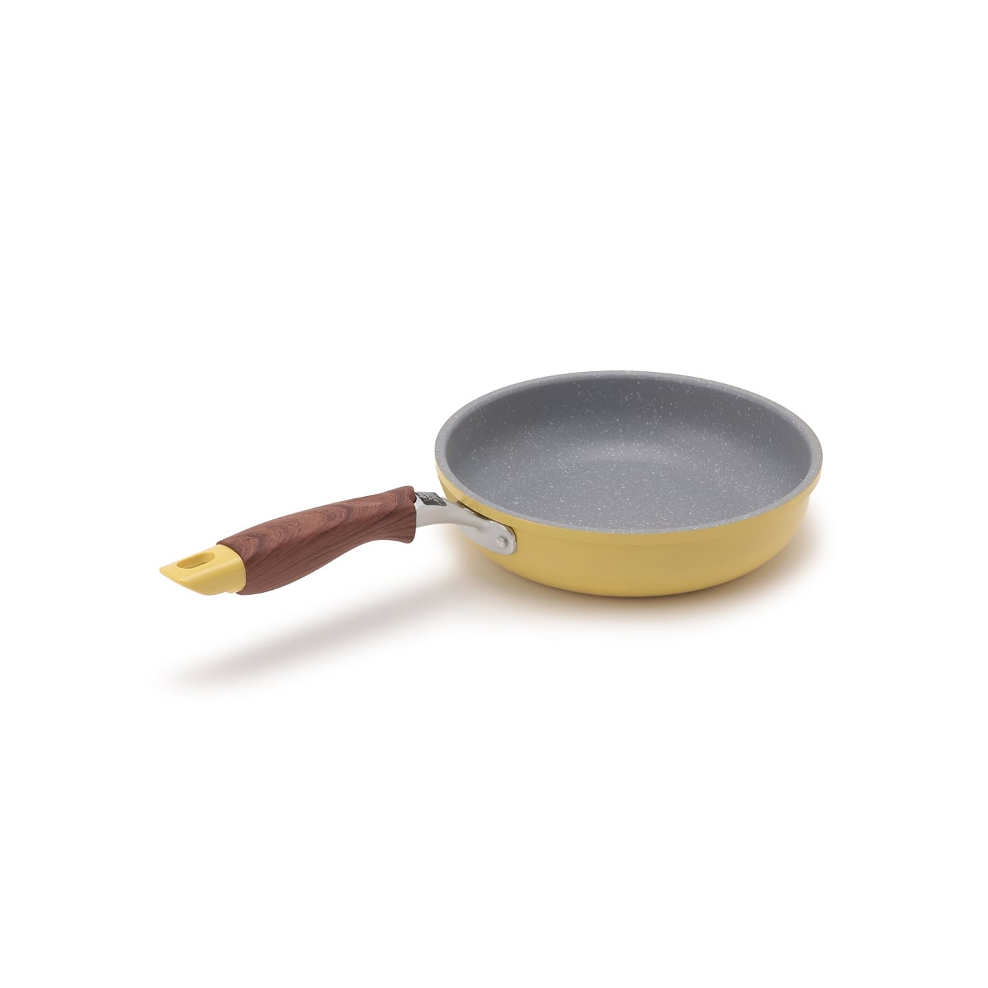 【IH】マーブルコートフライパン20cm　イエロー