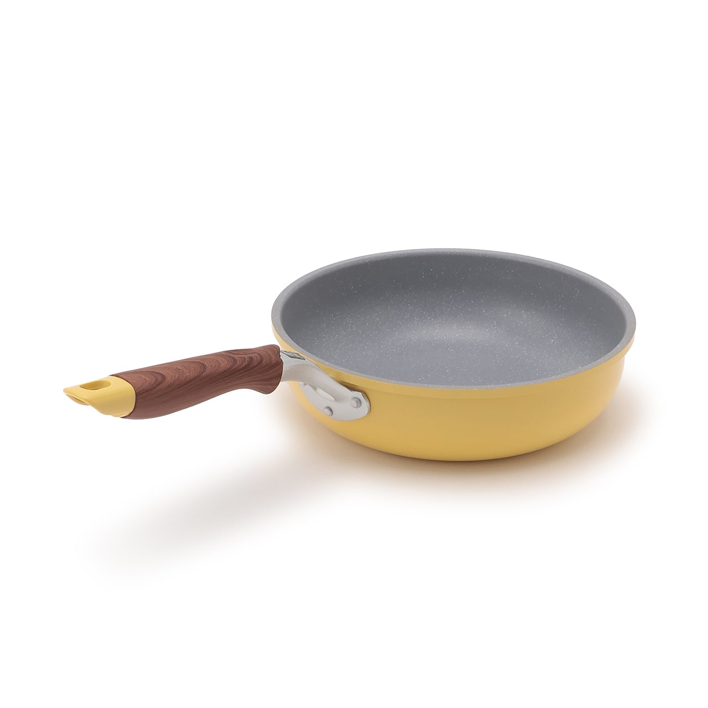IH】マーブルコート深型フライパン24cm イエロー | TWO-ONE STYLEネット