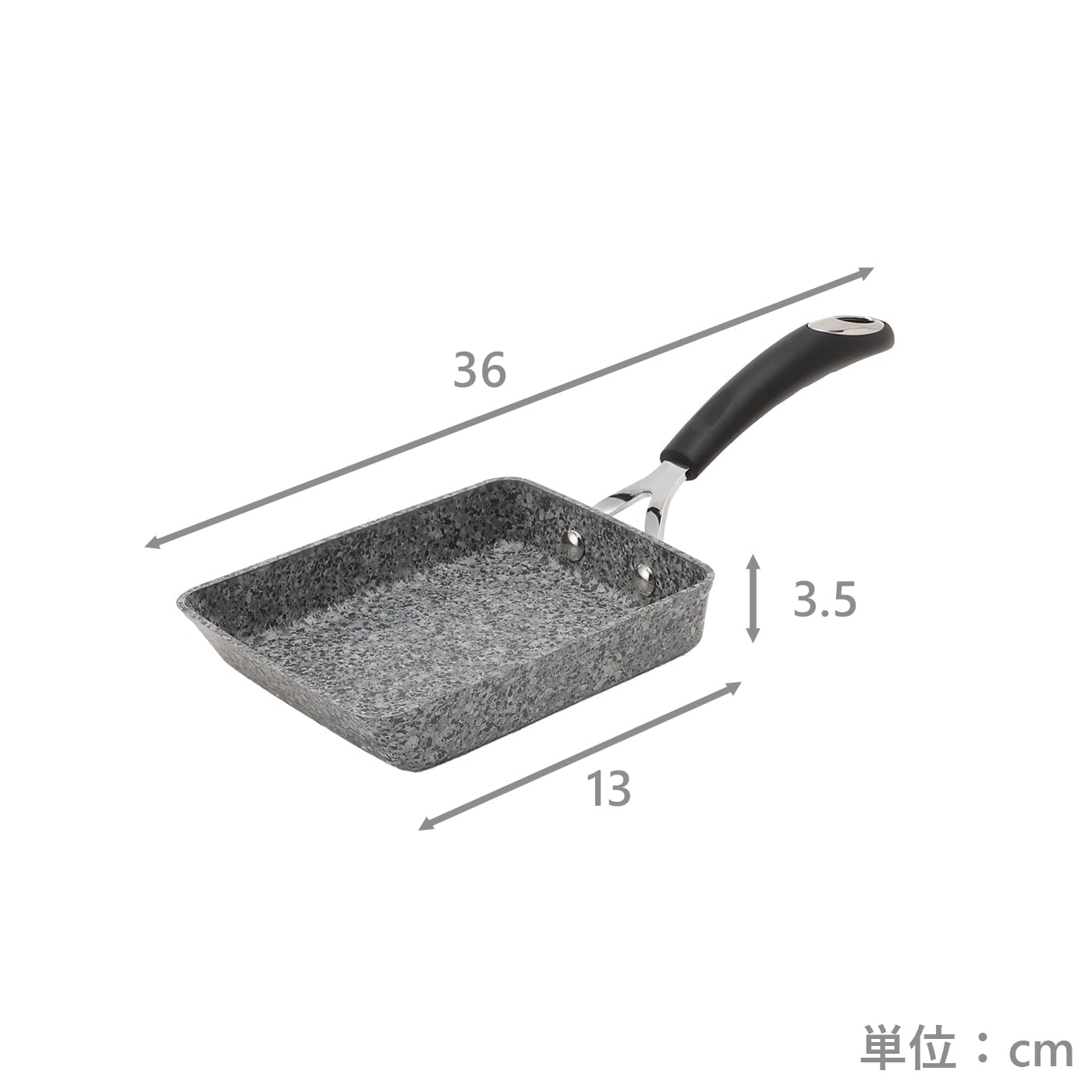 【IH】Sマーブルコートフライパン玉子焼