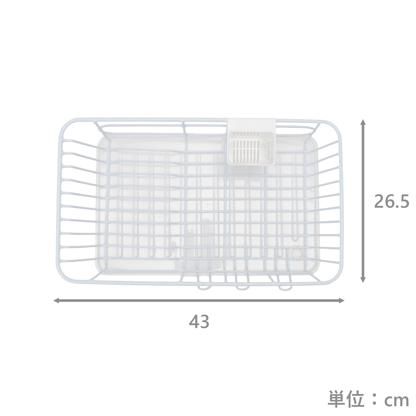 水切りカゴ+スポンジラックセット　ドレイン