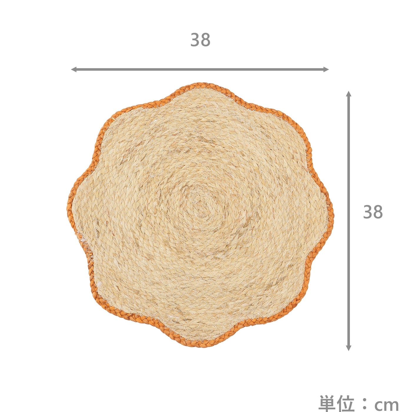 ランチマット　スカラップ　OR