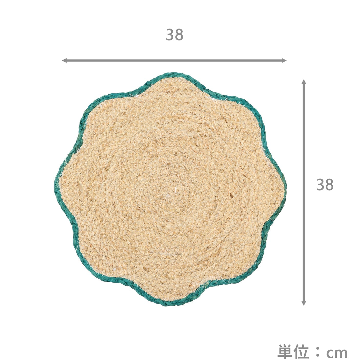 ランチマット　スカラップ　BL