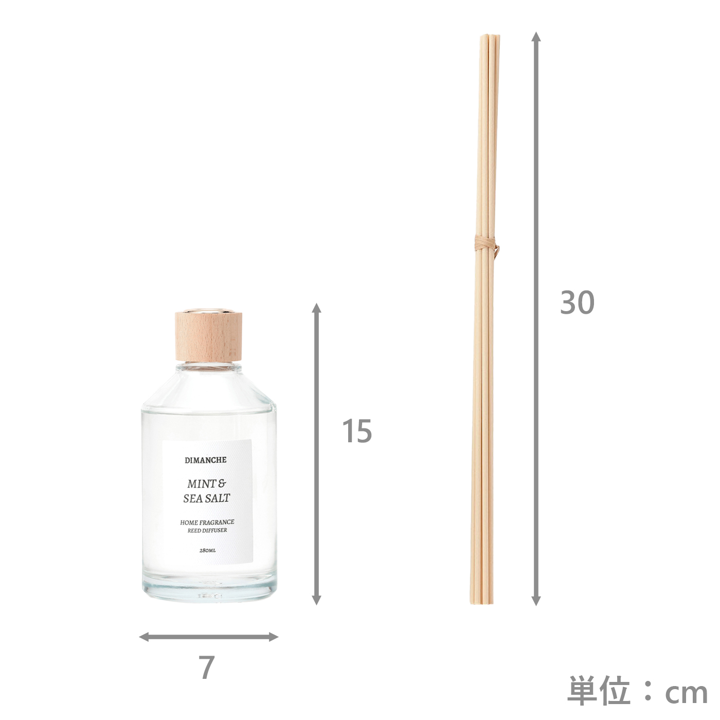 リードディフューザー ディマンシュ280ml WH | TWO-ONE STYLEネット