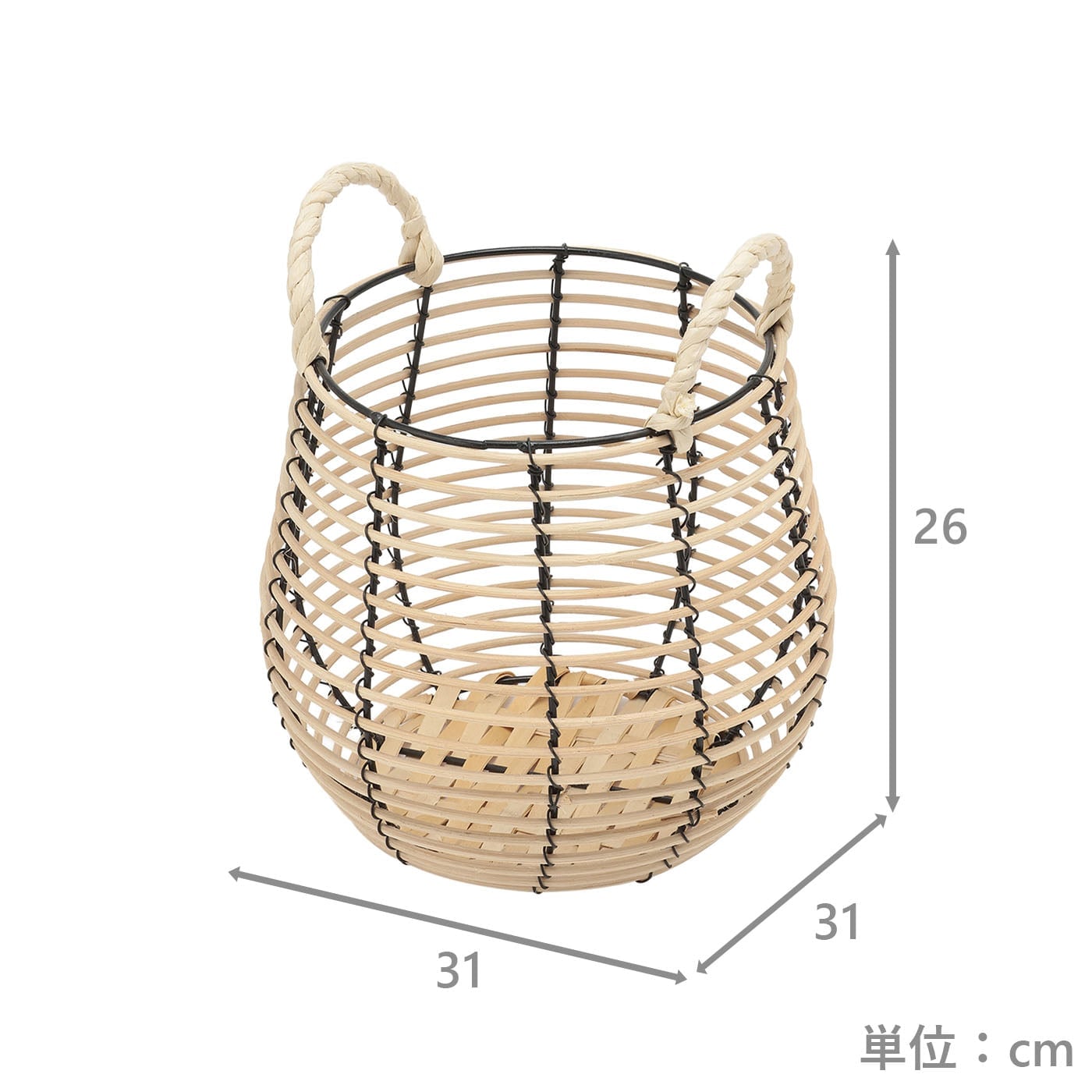 バスケット2個組　マークNA