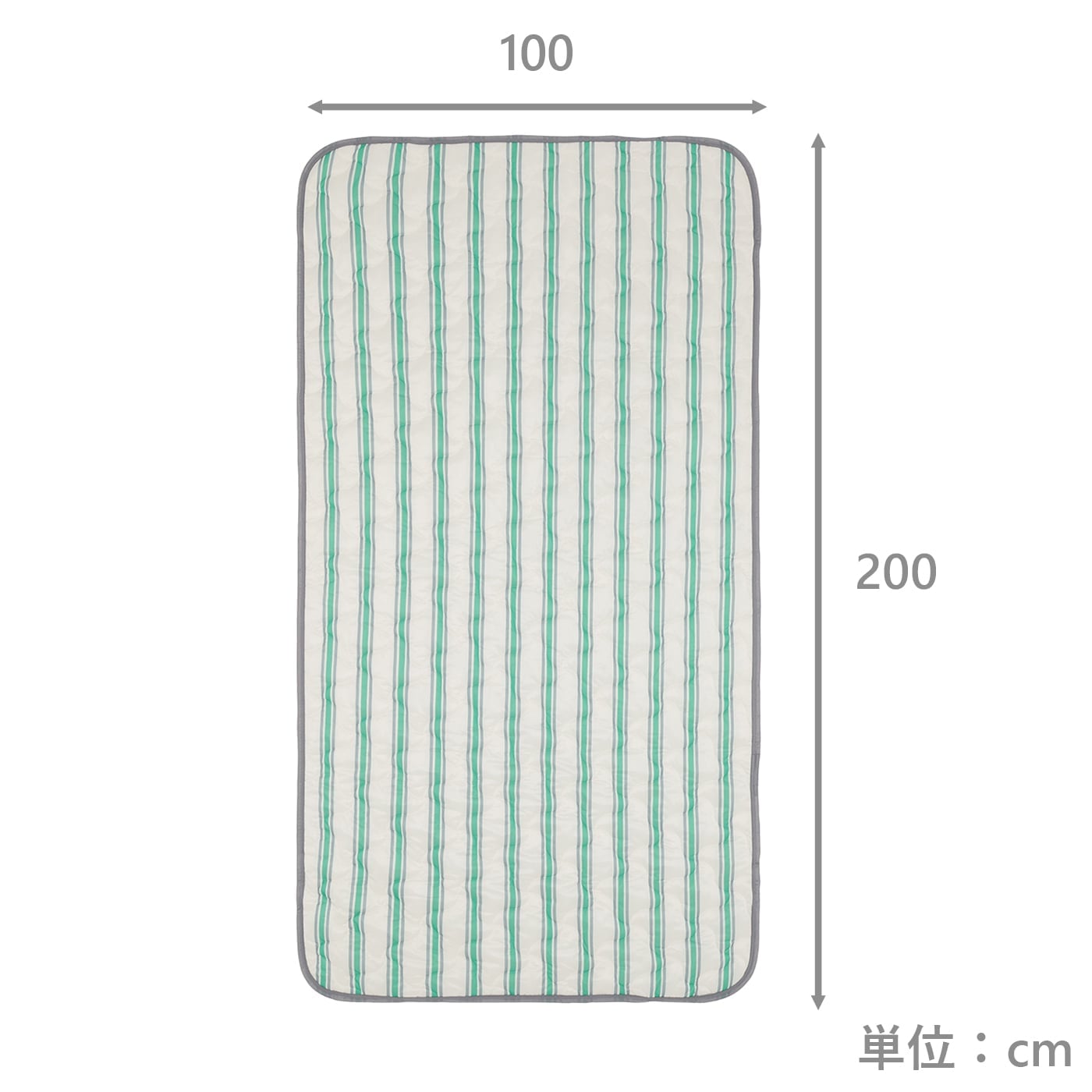 敷パッド　クールポイントリスカ　GR　(シングル)