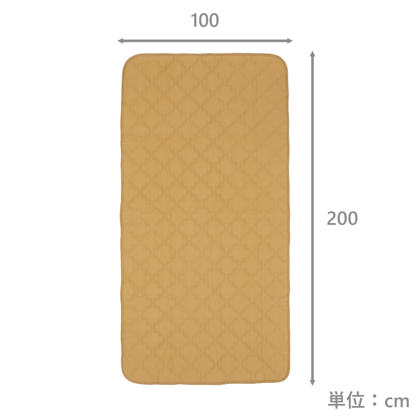 敷パッド　フレンチリネン綿混　MYE　(シングル)