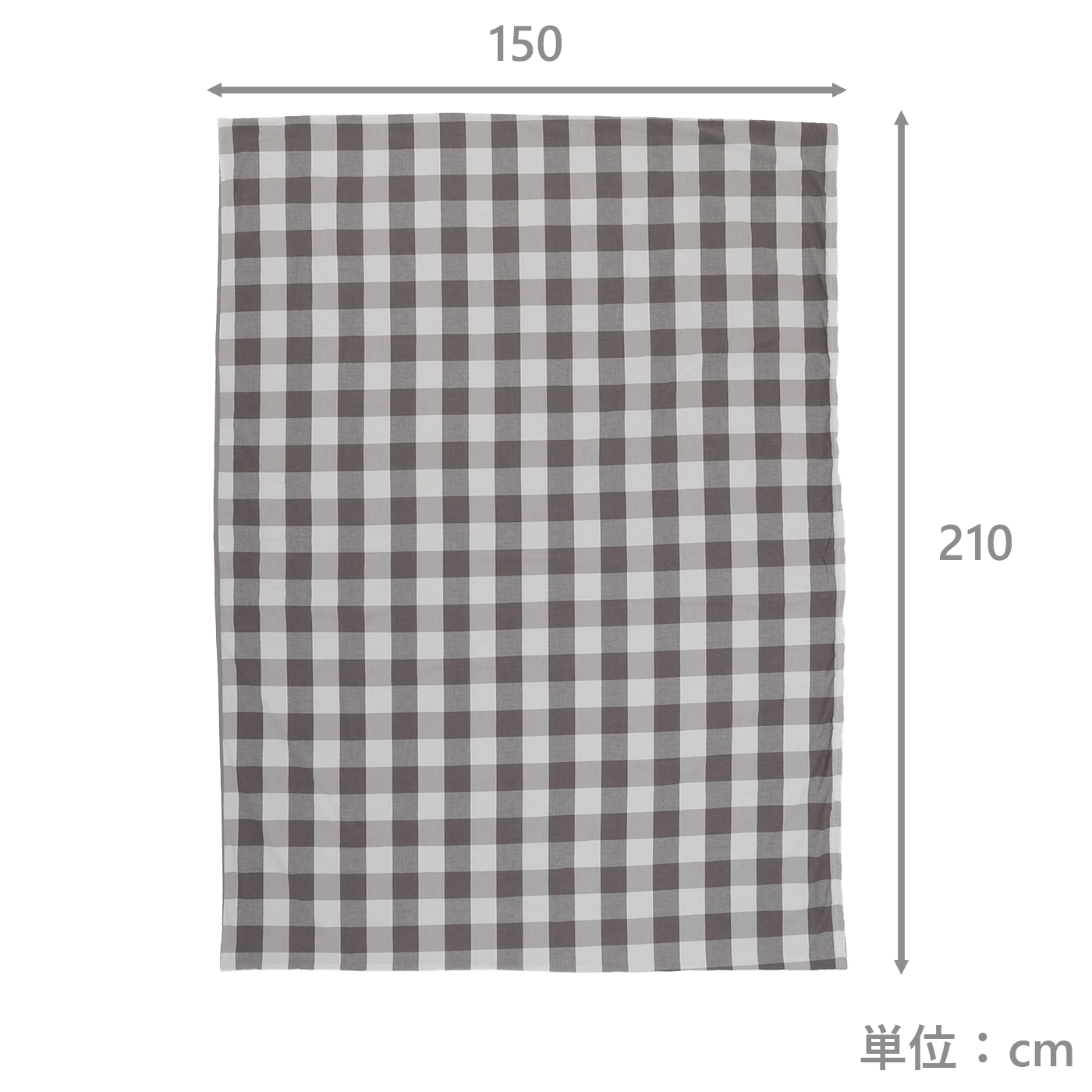 掛ふとんカバー　スカッキ　GY　(シングル)