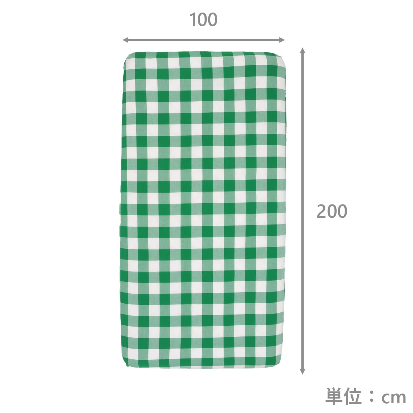 ベッドシーツ　スカッキ　GR　(シングル)