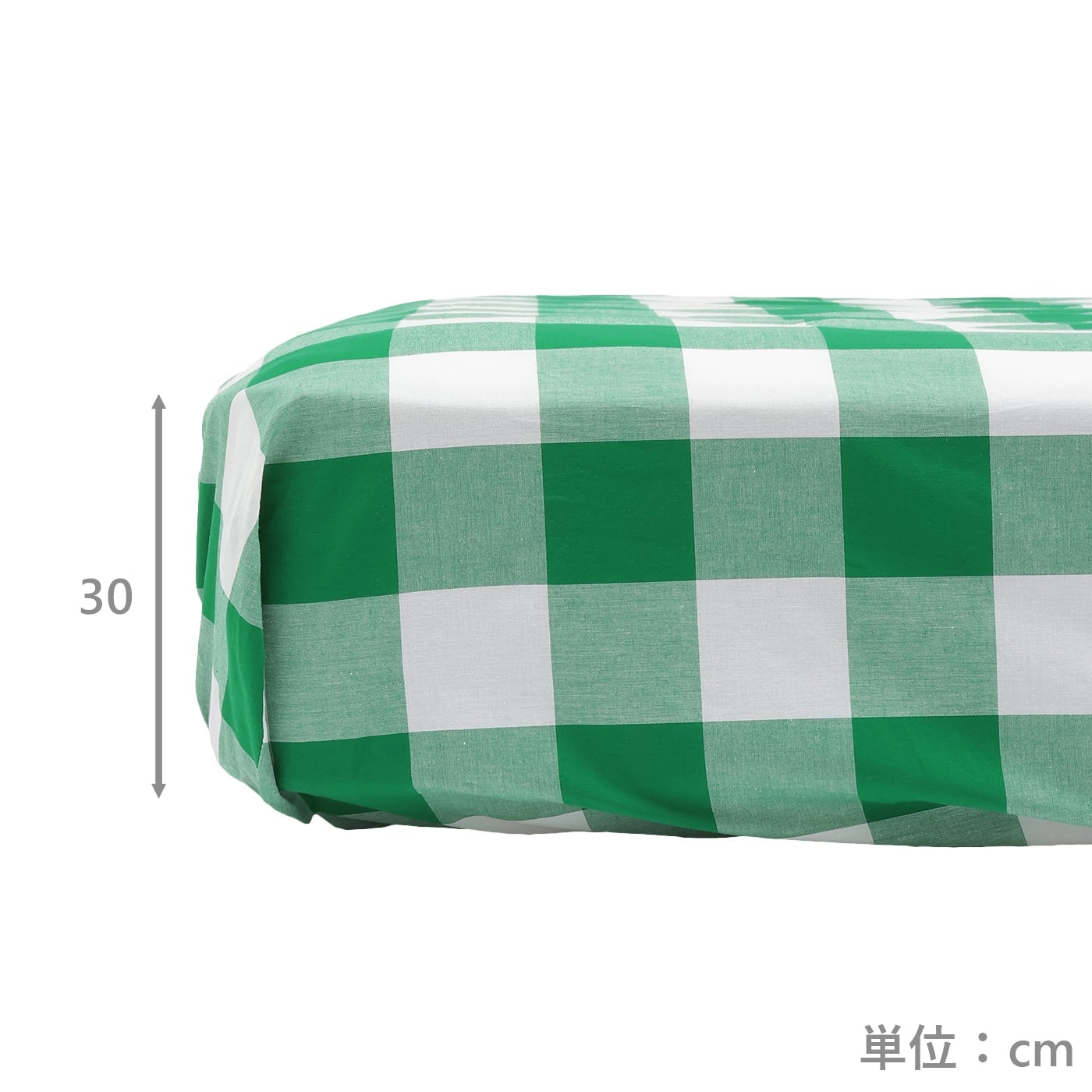 ベッドシーツ　スカッキ　GR　(シングル)