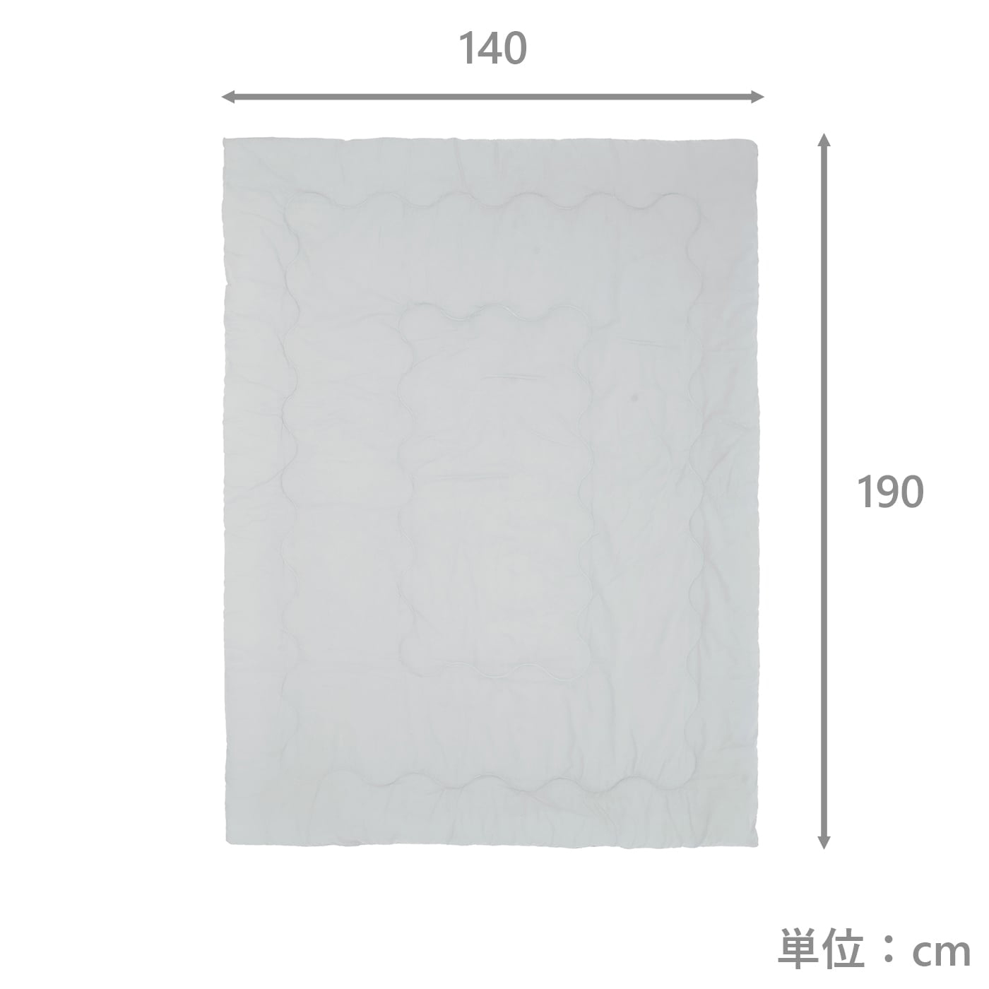 肌ふとん　フレンチリネン綿混　GBL　(シングル)