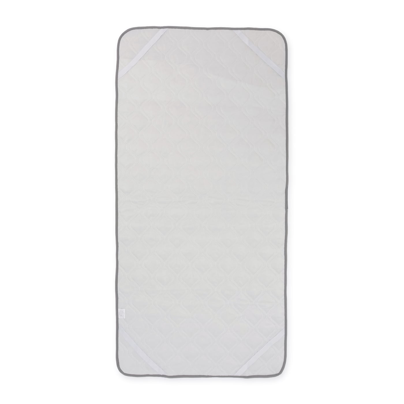 敷パッド　ボーダーワッフル　CGY　(シングル)