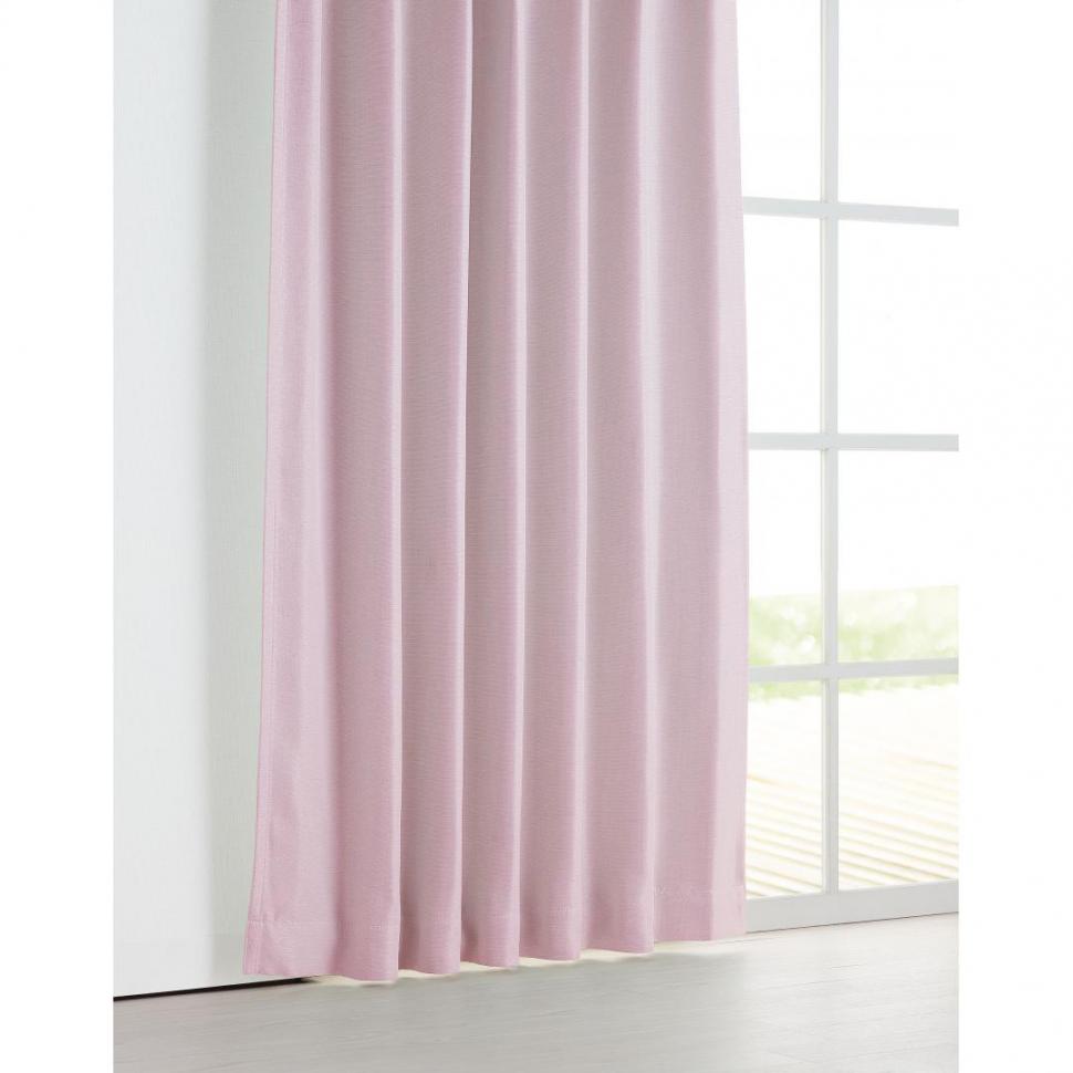 厚地カーテン　ワールド　150×200　2枚組　ピンク