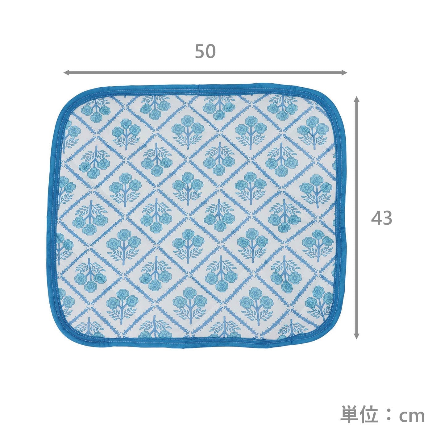 枕パッド　カロールプラチナアイス　BL　(43×50)