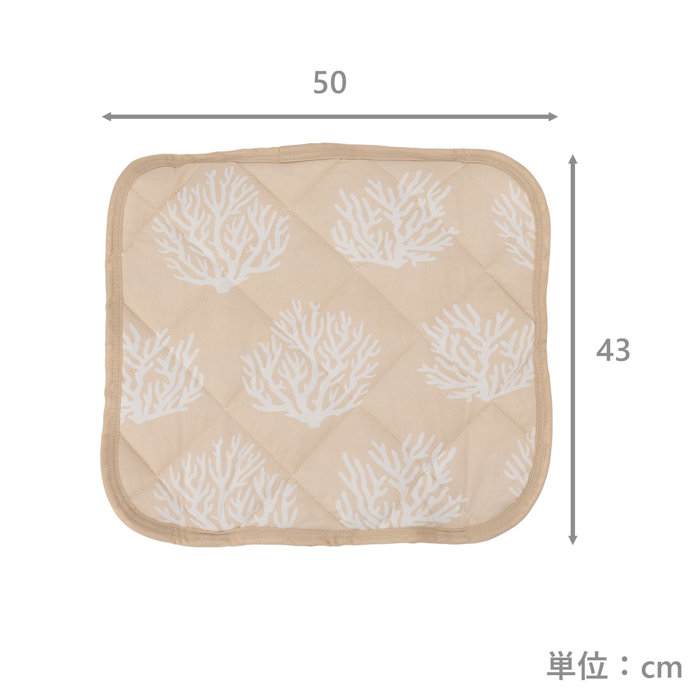枕パッド　ココルプラチナアイス　BE　(43×50)