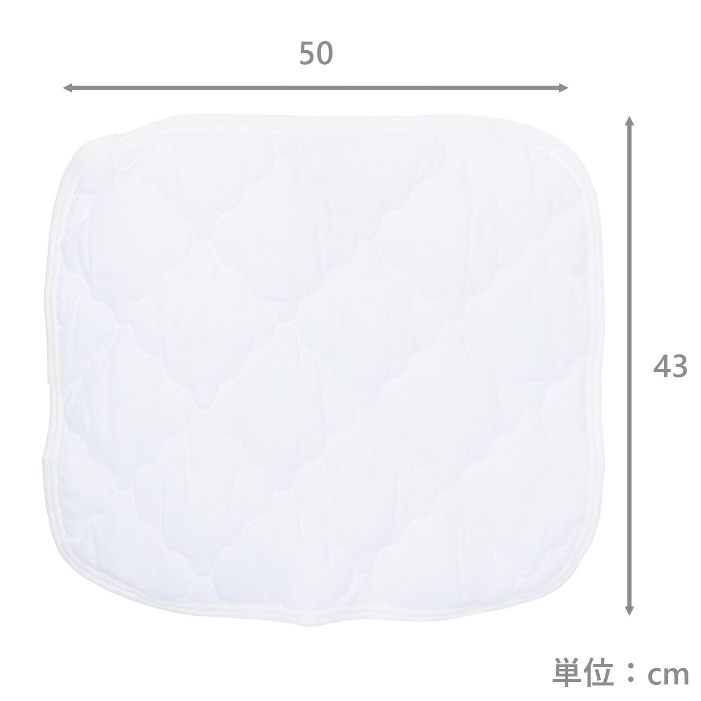枕パッド　フレンチリネン綿混　PWH　(43×50)