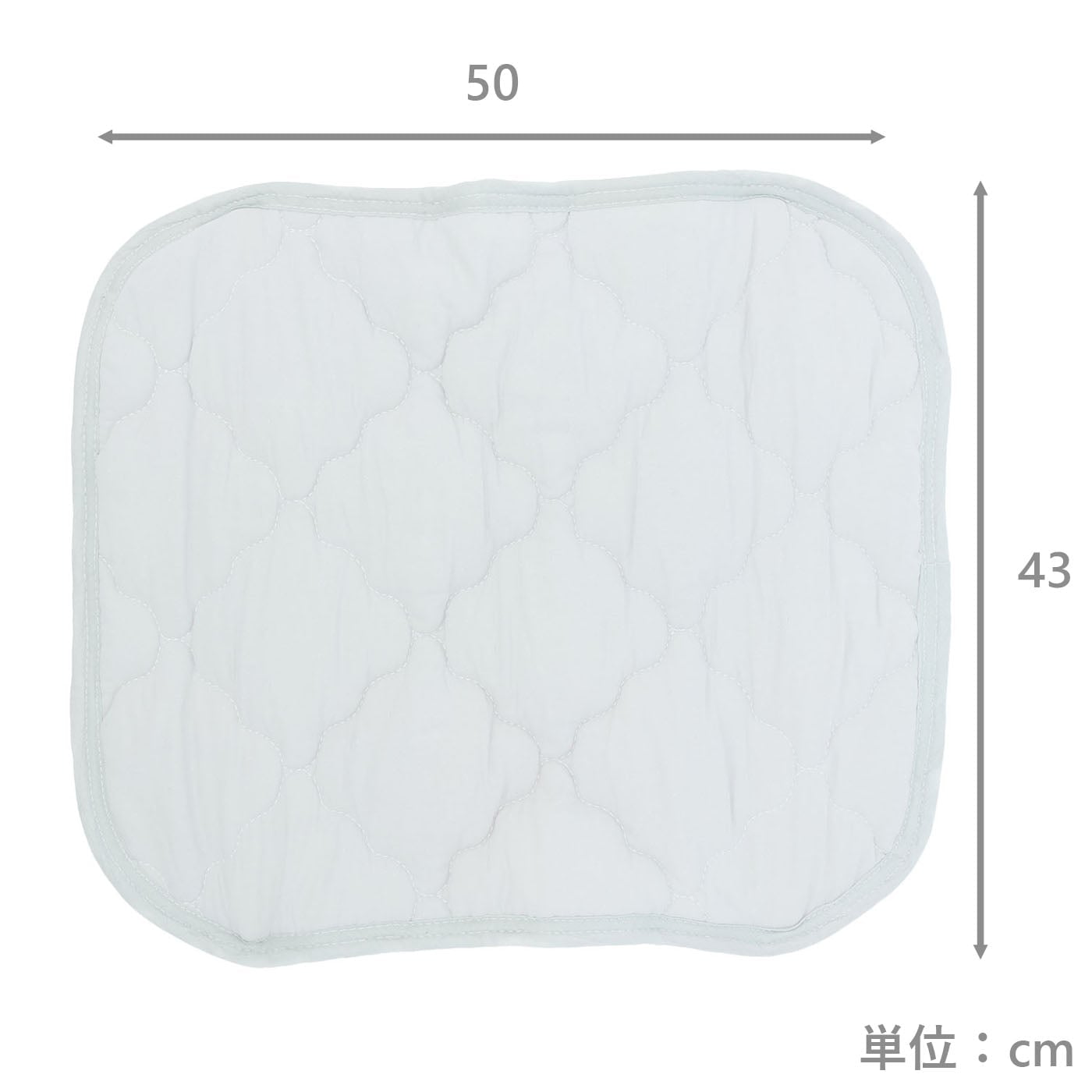 枕パッド　フレンチリネン綿混　GBL　(43×50)