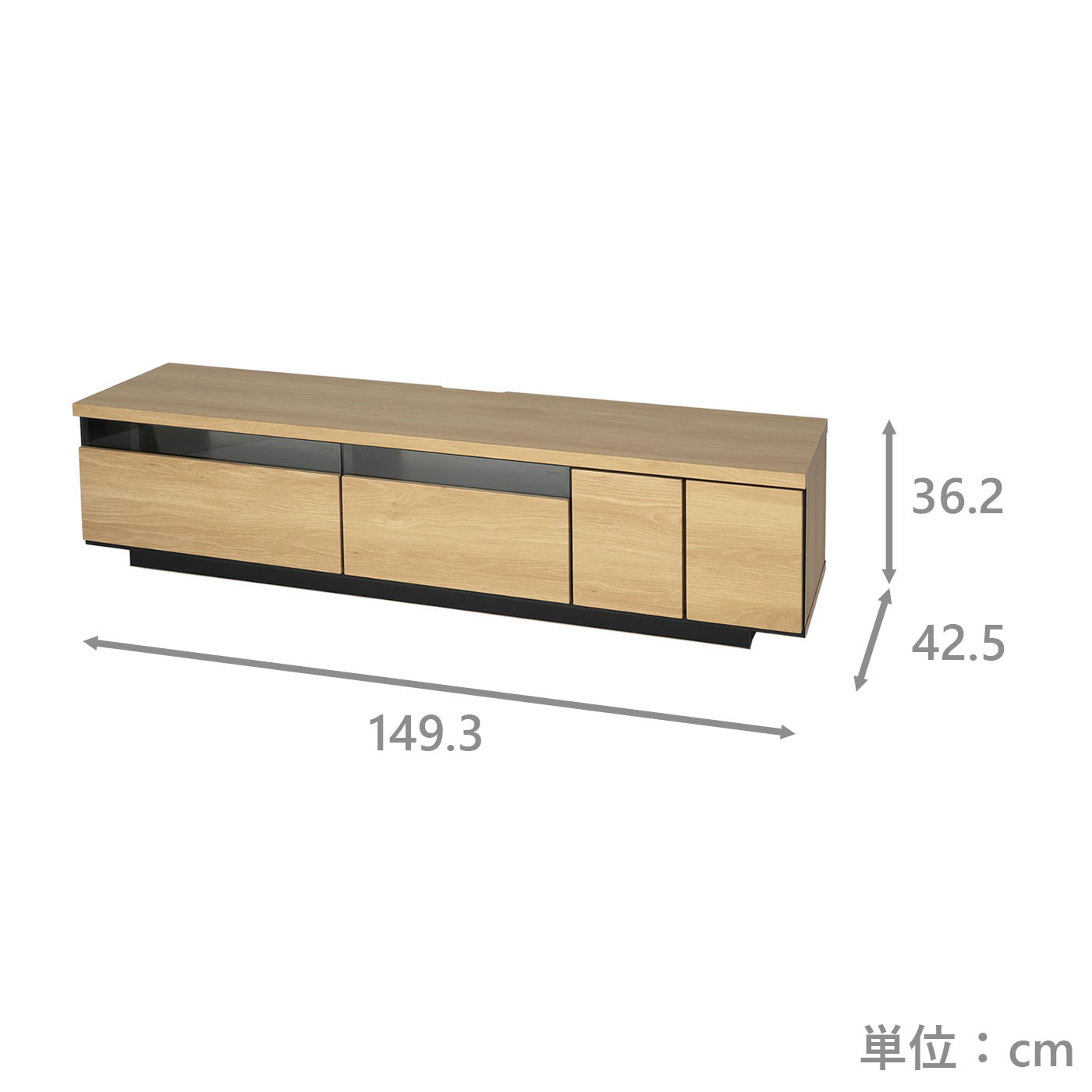TVボード　サマンサ150TV　OAK