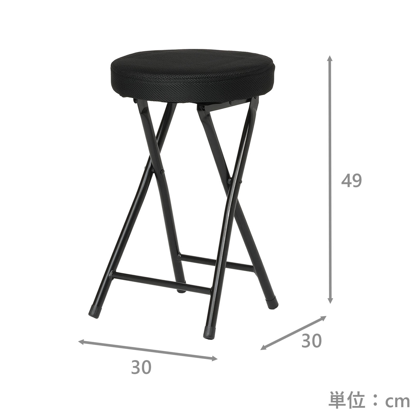 厚座折イス　NSカカオⅡL