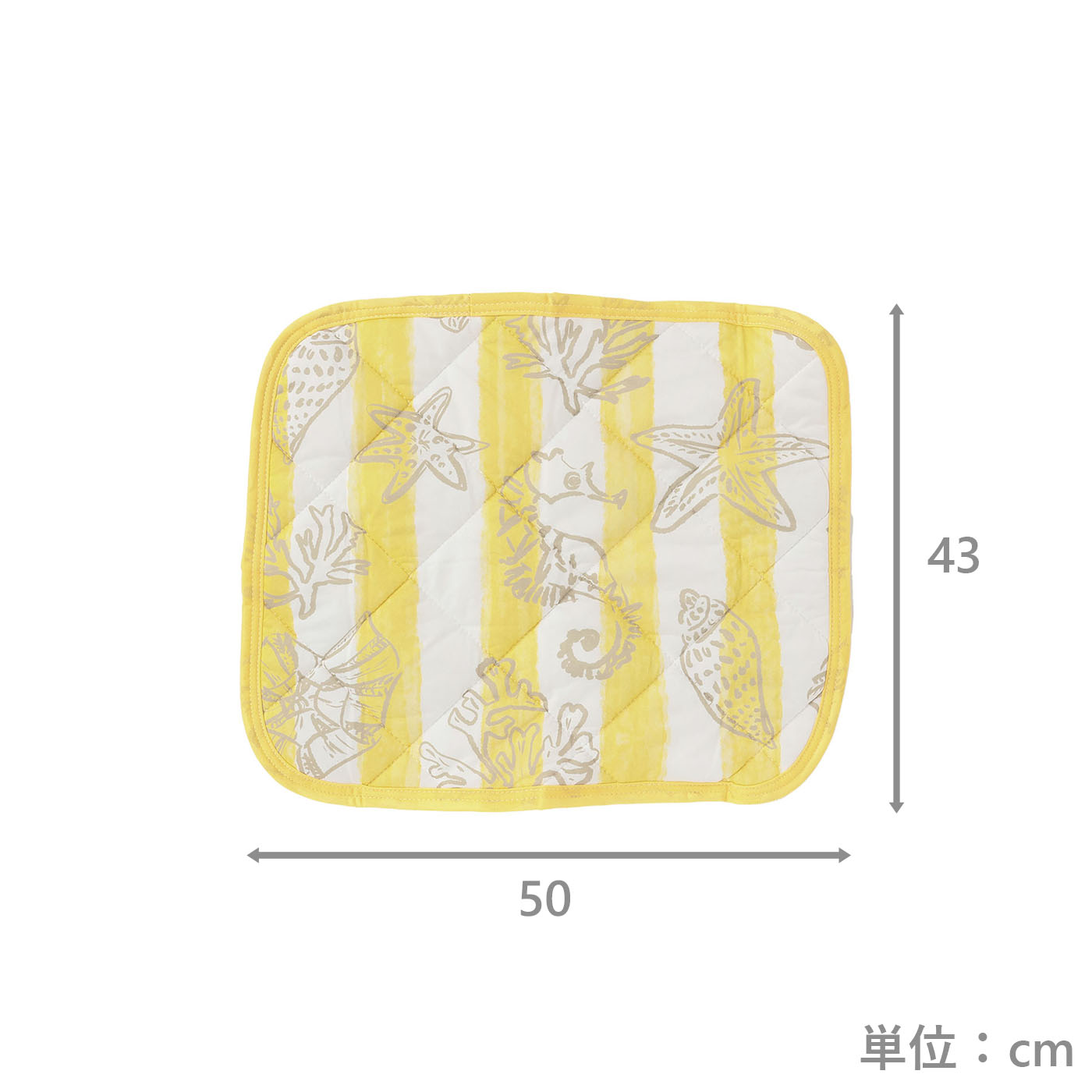 枕パッド　オーシャンプラチナアイス　YE　(43×50)