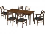 ダイニング7点セット　アカシア170　BK