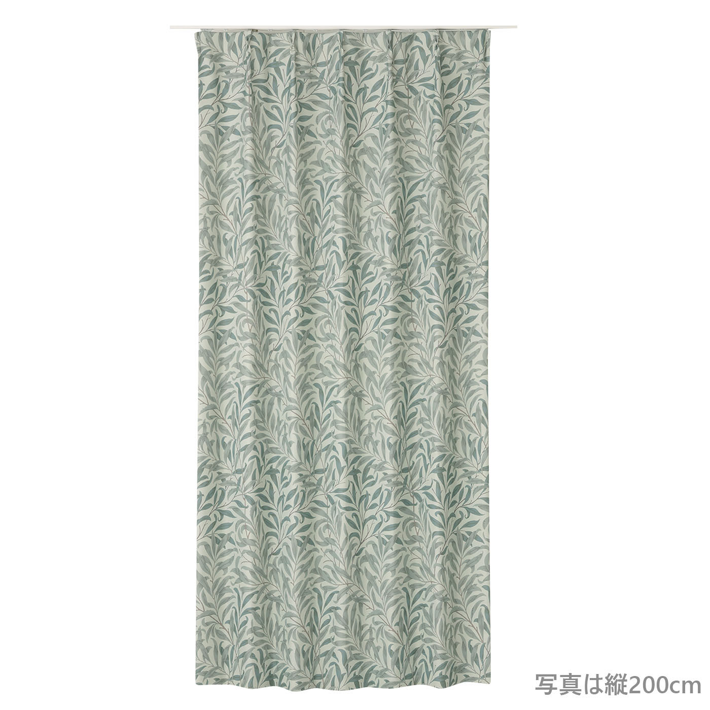 厚地カーテン　ウイローバウ　100×200　2枚組　GR