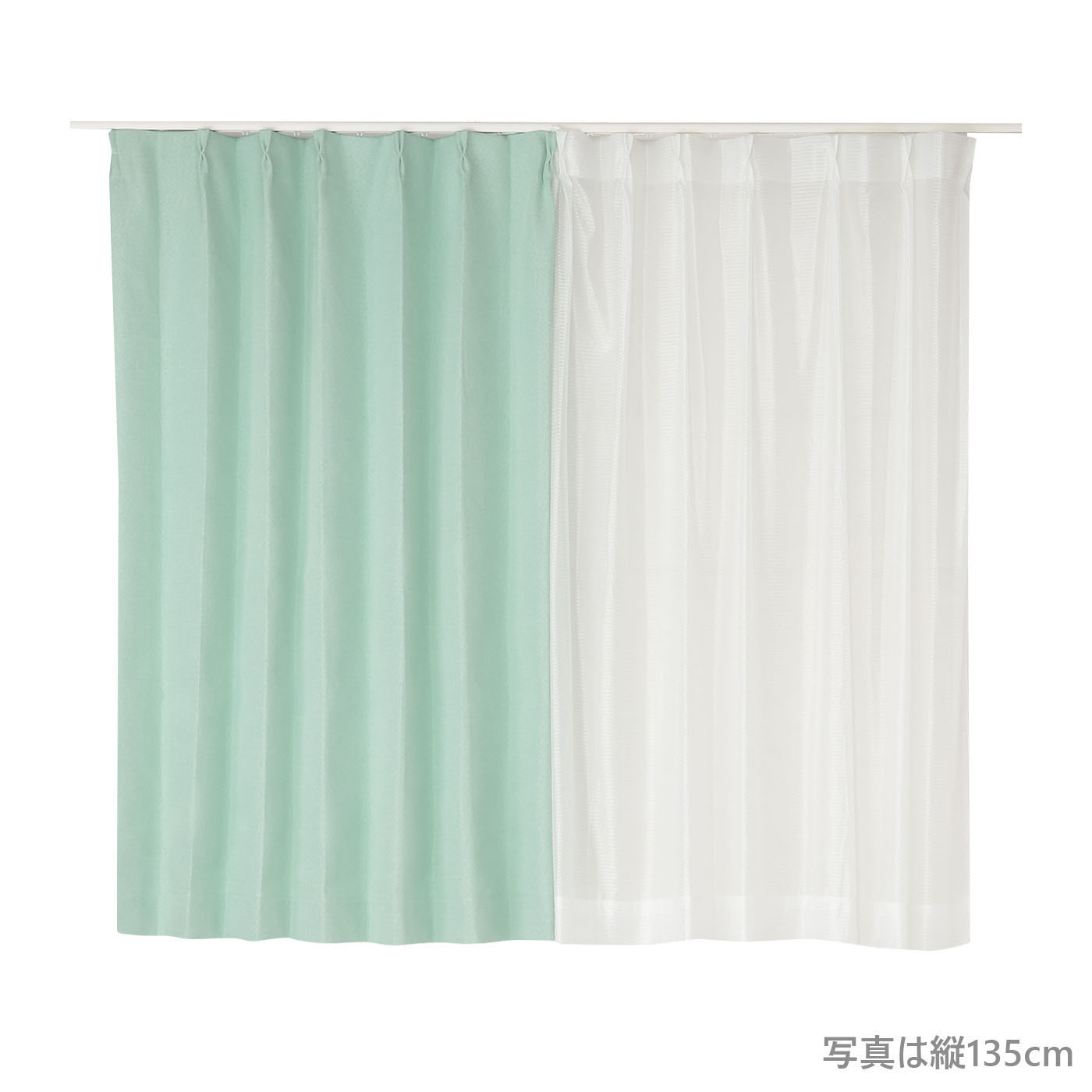 厚地カーテン+レース　アビー　100×135　4枚組　MI