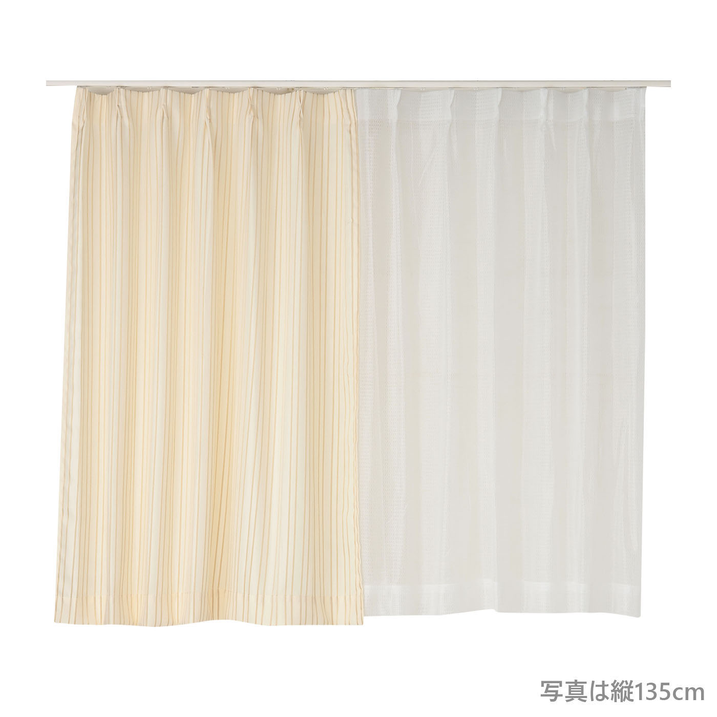 厚地カーテン+レース レックス 100×135 4枚組 IV | TWO-ONE STYLEネット