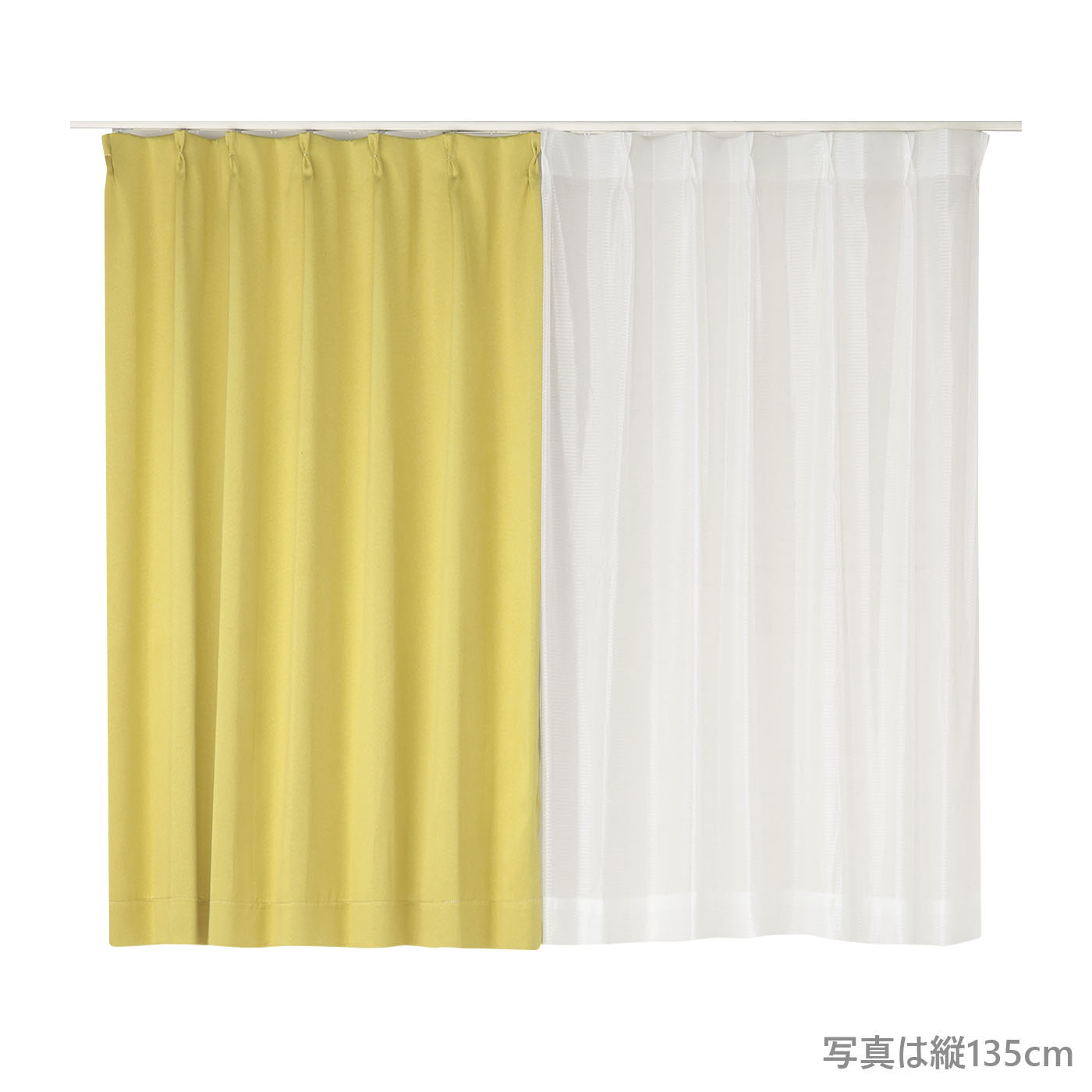 厚地カーテン+レース アルル 100×135 4枚組 Y | TWO-ONE STYLEネット