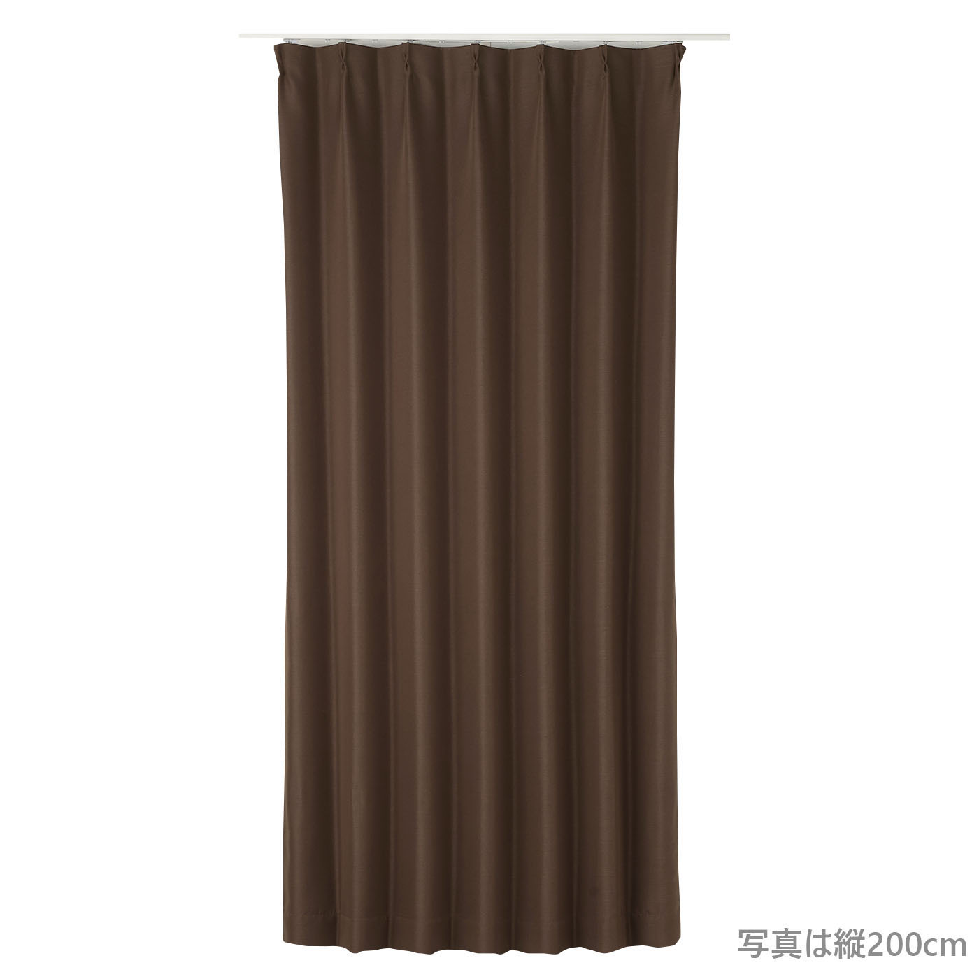 厚地カーテン　ルーミー　100×200　2枚組　BR