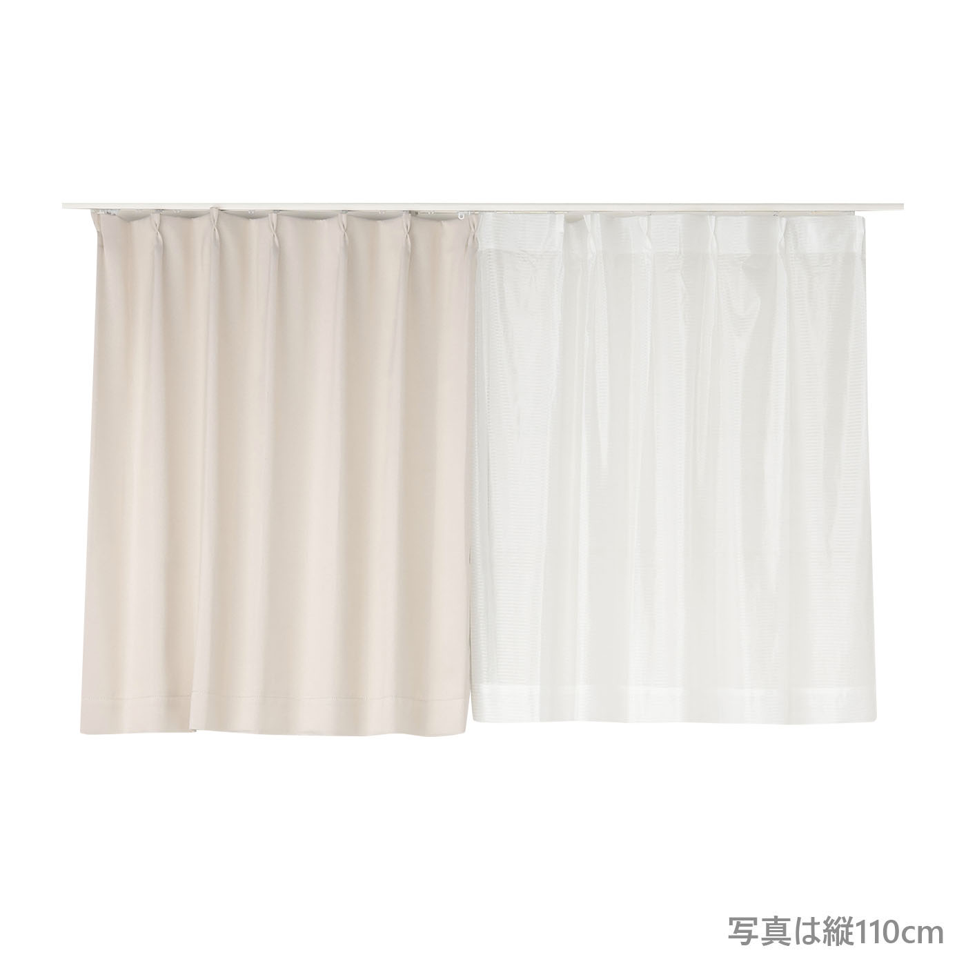 厚地カーテン+レース　アルル　100×110　4枚組　IV