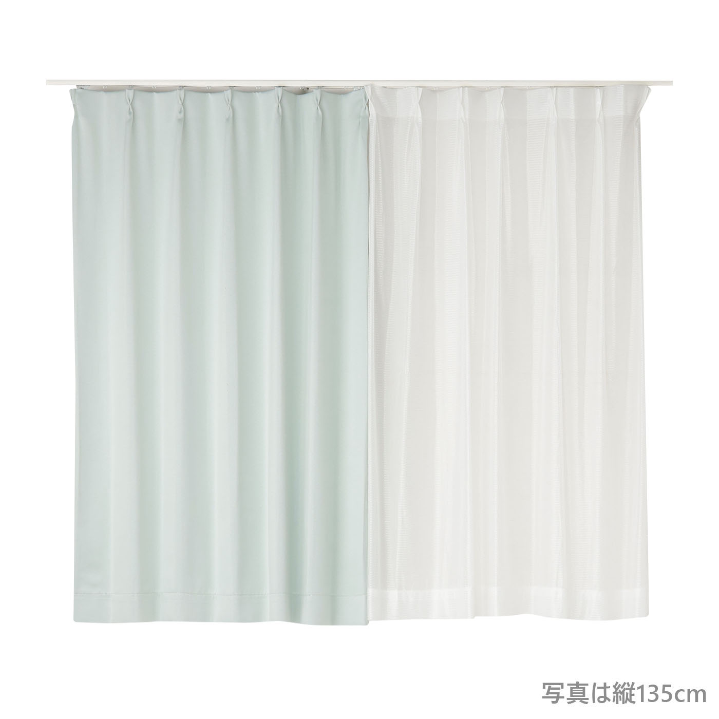 厚地カーテン+レース　アルル　100×135　4枚組　LB