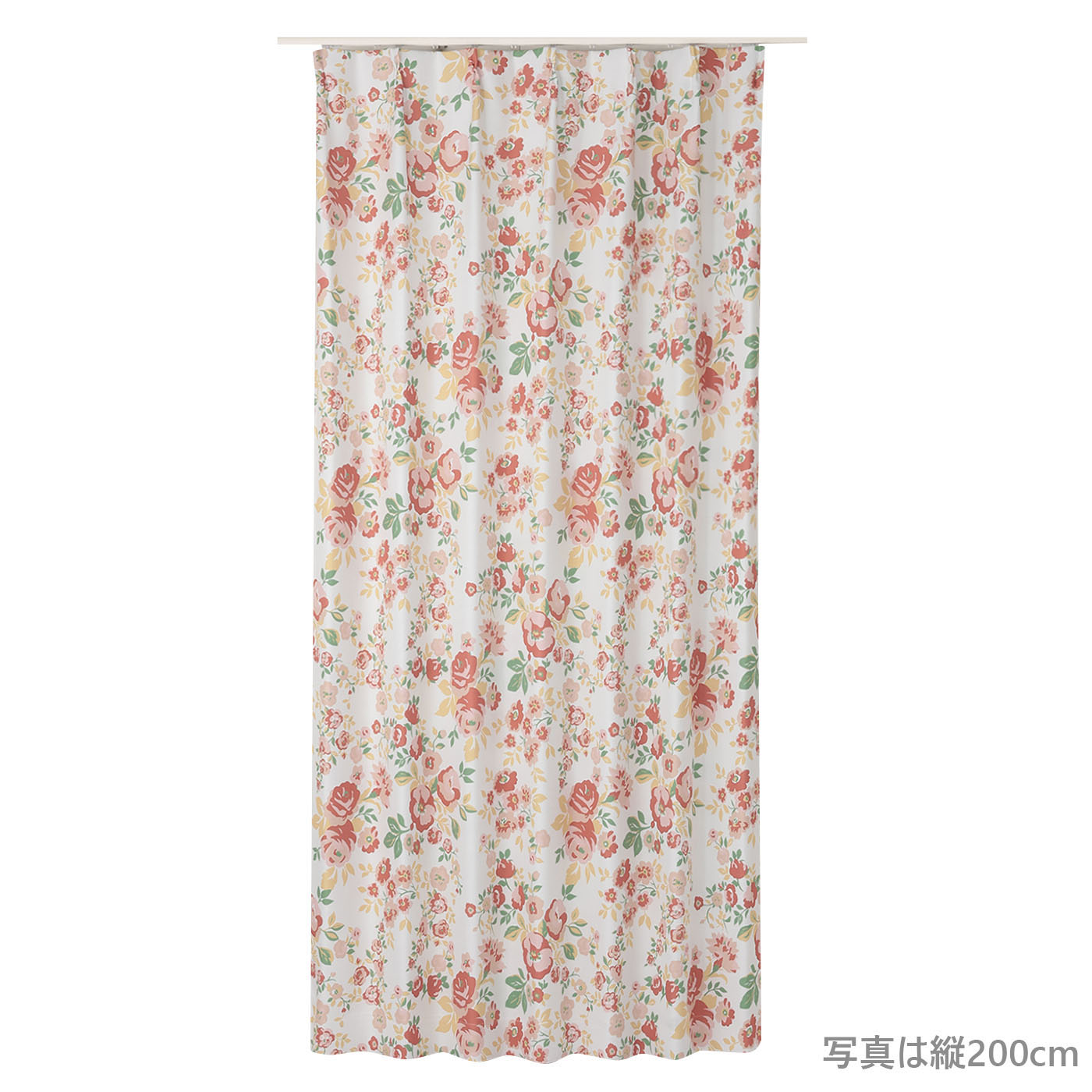 厚地カーテン　フロール　100×200　2枚組　PI